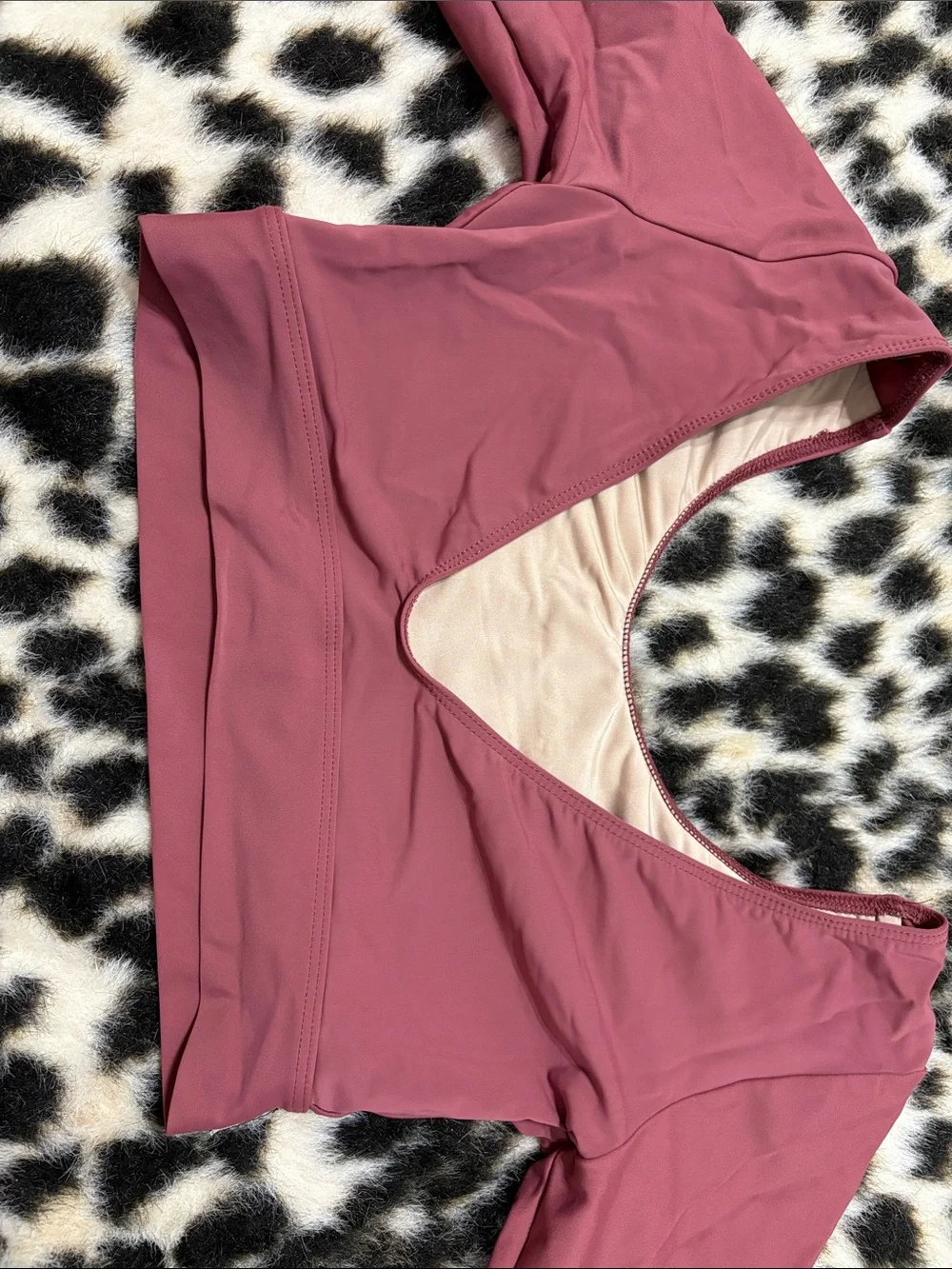 Kids/teens Dance Crop Top - Mauve Long Sleeve